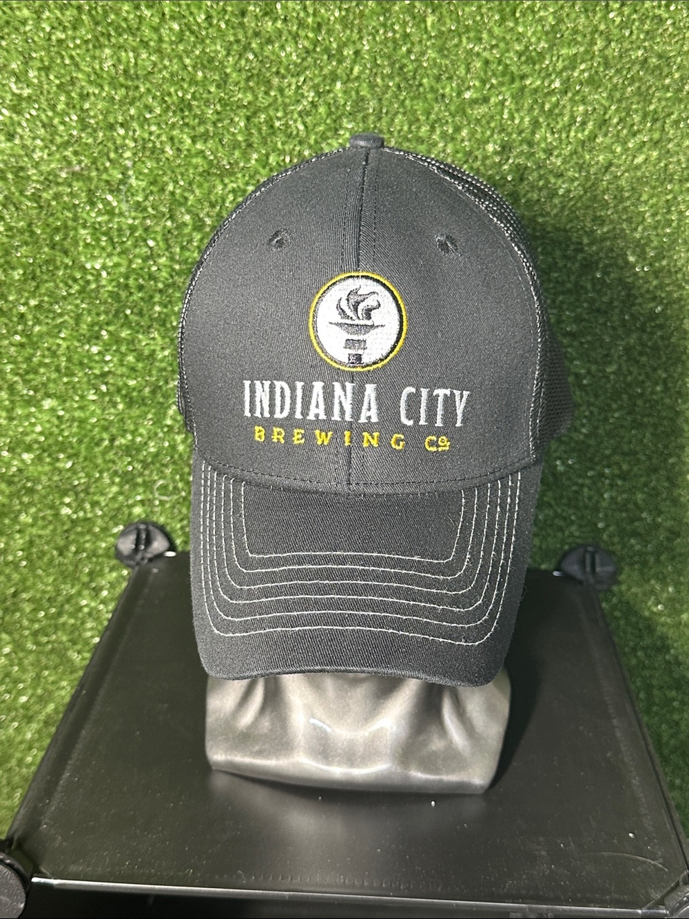 Indiana City Brewery Black Mesh-Back Cap